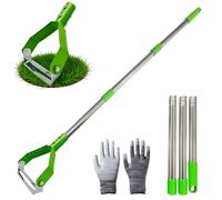 Xevinas Binette de jardin avec manche - 125 cm - Dispositif de désherbage - En acier inoxydable - Avec manche - Sarcloir polyvalent - Pour désherber, scarifier et légumes (125 cm)