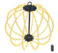 Xevinas Éclairage de Noël extérieur - Décoration de Noël - Extérieur - Intérieur - Batterie - Boule LED suspendue - Minuterie - 8 modes - Boule lumineuse étanche pour jardin et fête (2 pièces, blanc