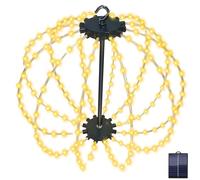 Xevinas Éclairage de Noël extérieur - Décoration de Noël - Extérieur - Intérieur - Batterie - Boule LED suspendue - Minuterie - 8 modes - Boule lumineuse étanche pour jardin et fête (2 pièces, blanc