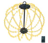 Xevinas Éclairage de Noël extérieur - Décoration de Noël - Extérieur - Intérieur - Batterie - Boule LED suspendue - Minuterie - 8 modes - Boule lumineuse étanche pour jardin et fête (2 pièces, blanc