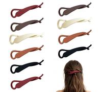 Xevinas Grande pince à cheveux française - Pince à cheveux plate - Pince à cheveux Ivy Clip Invisibobble - Légère et antidérapante pour tous les types de cheveux (A)