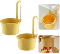 Xevinas Passoire pour évier, panier de vidange avec designs à clipser, organisateur de cuisine, étagère de drainage, s'adapte à la plupart des robinetteries standard, panier de vidange de cuisine en