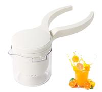 Xevinas Presse-agrumes, manuel, avec poignée ergonomique, design compact, PC/ABS/silicone, pour la cuisine, beige (B)