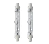 Xevtrak Ampoule Halogène R7S 78mm 80W J78, Ampoule Halogène Dimmable 220V, Lampe pour Projecteur Longue Durée, Ampoules Halogènes Blanc Chaud 360°, Éclairage Paysager pour Plafonnier, Lot de 2