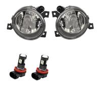 XEXJHQQ Voiture Antibrouillard Avant Pour VW Pour Golf 5 Pour GTI MK5 2004-2009 Pour Jetta MK5 2006-2010 Pour Sagitar Pare-chocs Avant Feu Antibrouillard LED Feu Brouillard Avant(2 pcs LED Fog)