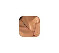 Xeyau Collier gothique noir pour femme - Accessoires vampire - Chaîne en cristal noir et rouge - Collier de sorcière - Bijoux gothiques d'Halloween, Métal, Pas de gemme