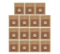 XEYYHAS Lot de 15 sacs en papier pour aspirateur - 100 x 110 mm de diamètre - 50 mm de diamètre - Accessoires - Kit de filtre - Buse à poussière - Tube flexible - Brosse télescopique - Lavable -