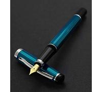 Xezo Incognito stylo plume, plume moyenne. Laque bleu profond avec placage de platine pur. Fabriqué à la main, édition limitée, numéroté
