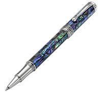 Xezo Maestro Coquillage Naturel fine Stylo à bille avec Plaqué platine pièces exquis Cadeau pas deux stylos Alike (Maestro Coquillage RP)