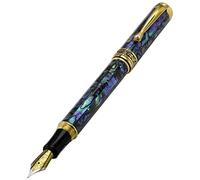 Xezo Maestro Coquillage Naturel Pointe fine Stylo à plume avec Plaqué or 18 K pièces exquis Cadeau pas deux stylos Alike (Maestro Coquillage Fpg)