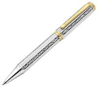 Xezo Stylo bille à mécanisme tournant Legionnaire, pointe moyenne. Gravure à diamant. Finement gravé à la main. Numéroté individuellement. Plaqué chrome