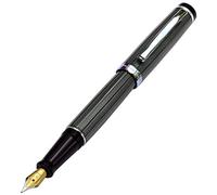 Xezo Stylo plume extra fin (INCOGNITO ZINC F-2), argent