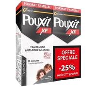 Xf - Lotion Anti-Poux Et Lentes - Agit En 1 Seule Application De 15 Minutes - Traitement Du Cuir Chevelu - Dès 6 Mois - Spray - Lot De 2 - 2x200 Ml[Z27]