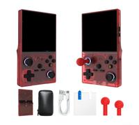 XF40V Console de jeu portable HD de 10,2 cm avec WiFi, console portable open-source vibrante multijoueur ForPSP ForGBA Gaming (rouge)