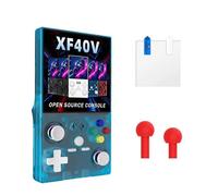 XF40V Retro Handheld Game Console 4.0Inch IPS Screen WiFi Retro Gaming Console Linux System Video Games Player Blue