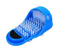 Xfaiz Brosse de nettoyage pour pieds bleus pour laveuse, douche, spa, masseur de pieds (1), (Magic Feet Cleaner)