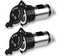 Xfaiz Lot de 2 prises d'alimentation pour allume-cigare 12 V 120 W pour moto, voiture, bateau, tracteur