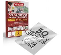 XFasten Feuilles de plastification auto-adhésives, 9 x 12 pouces (paquet de 50), épaisseur 4.76