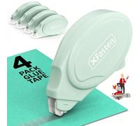 XFasten Lot de 4 rouleaux de ruban adhésif double face sans acide pour scrapbooking, loisirs créatifs, photos, bullet et journal intime, rouleau adhésif pour scrapbooking (0,8 x 9,1 m)