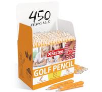 XFasten Lot de 450 crayons de golf sans gommes, 8,9 cm, #2 HB pré-aiguisés, petits crayons hexagonaux pour enfants, crayons courts, demi-crayons sans gomme