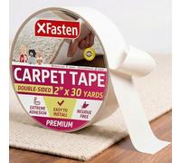 XFasten Ruban à tapis double face résistant au bois, 2 pouces x 30 Yards; pour carpettes, sans résidus