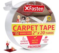 XFasten Ruban Adhésif à Double Face pour Tapis, Amovible, de 2 Pouces x 20 Yards (50,8mm x 18,28m) (Rouleau Unique)