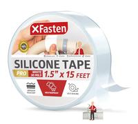 XFasten Ruban adhésif professionnel en silicone - 2,5 cm x 4,5 m - Blanc