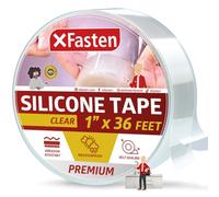XFasten Ruban auto-fusible en silicone 1 pouce x 36 pieds (25.4mm x 10.97m) (transparent)