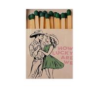 XFATGIA Impression sur toile « How Lucky We Are with Matchbox » - Décoration murale pour salon, chambre à coucher - 20 x 30 cm