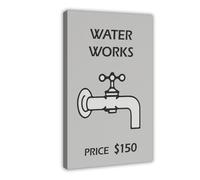XFATGIA Poster Mansion - Plante aquatique - Décoration murale - Décoration d'intérieur - Décoration de chambre à coucher, bureau, chambre - Cadeau - 60 x 90 cm