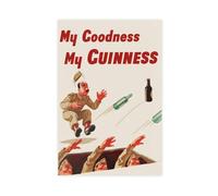 XFATGIA Poster publicitaire rétro Guinness Army - Impression sur toile - Décoration de chambre à coucher, bureau, chambre - Cadeau - 30 x 45 cm