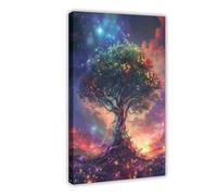 XFATGIA Poster sur toile d'arbre de rêve - Décoration murale pour salon, chambre à coucher - 40 x 60 cm