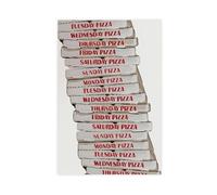 XFATGIA Poster sur toile « Pizza Every Night » - Décoration murale pour salon, chambre à coucher - 40 x 60 cm
