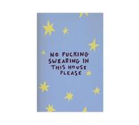 XFATGIA Poster sur toile « Please Don't Swear in This House » - Décoration murale pour salon, chambre à coucher - 40 x 60 cm