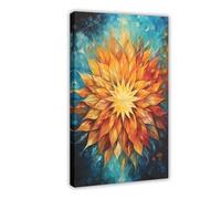 XFATGIA Poster sur toile représentant le chakra de la paix intérieure, décoration murale pour salon, chambre à coucher (30 x 45 cm)