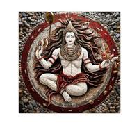 XFATGIA Poster sur toile représentant le Seigneur Shiva pour décoration de chambre à coucher, bureau, chambre, cadeau 30 x 30 cm