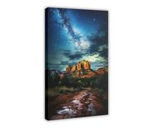 XFATGIA Sedona Poster sur toile inspiré de la galaxie - Décoration pour chambre à coucher, bureau, chambre - Cadeau - 20 x 30 cm