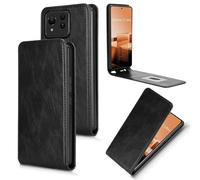XFDSFDL® Cas de pour ASUS Zenfone 11 Ultra AI2401 (6,78 Pouces) Verticale PU Cuir Housse Haut et Bas Ouvrir Étui avec Support Portefeuille Coque de Protection Noir