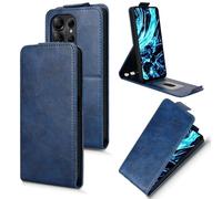 XFDSFDL® Cas de pour Doogee Note 56X/ 56X Pro (6,56 Pouces) Verticale PU Cuir Housse Haut et Bas Ouvrir Étui avec Support Portefeuille Coque de Protection Bleu