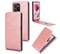 XFDSFDL® Cas de pour HMD Skyline TA-1600 (6,55 Pouces) Verticale PU Cuir Housse Haut et Bas Ouvrir Étui avec Support Portefeuille Coque de Protection Or Rose