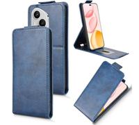 XFDSFDL® Cas de pour Honor 400 Pro DNP-NX9 (6,7 Pouces) Verticale PU Cuir Housse Haut et Bas Ouvrir Étui avec Support Portefeuille Coque de Protection Bleu
