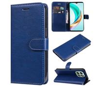 XFDSFDL® Cas de pour Honor X5b/ X5b Plus/ X6a/ X6b/ X6c (6,56 Pouces) PU Cuir Housse avec Flip Coque Support Magnétique Fermeture Portefeuille Étui de Protection Bleu