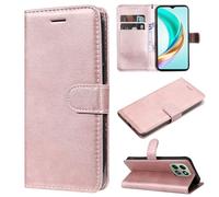 XFDSFDL® Cas de pour Honor X5b/ X5b Plus/ X6a/ X6b/ X6c (6,56 Pouces) PU Cuir Housse avec Flip Coque Support Magnétique Fermeture Portefeuille Étui de Protection Or Rose