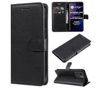 XFDSFDL® Cas de pour Motorola Edge 40 XT2303-2 (6,55 Pouces) PU Cuir Housse avec Flip Coque Support Magnétique Fermeture Portefeuille Étui de Protection Noir
