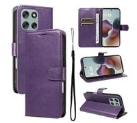 XFDSFDL® Cas de pour Motorola Moto G56 XT2529-2 (6,72 Pouces) PU Cuir Housse avec Flip Coque Support Magnétique Fermeture Portefeuille Étui de Protection Violet