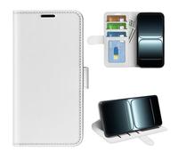 XFDSFDL® Cas de pour OnePlus 13T / 13s PKX110 / CPH2723 (6,32 Pouces) Style Livre PU Cuir Housse Gauche et Droite Ouvrir Étui avec Magnétique Fermeture Portefeuille Shell de Protection Blanc