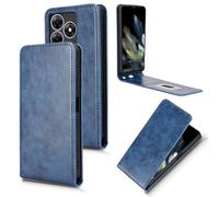 XFDSFDL® Cas de pour Oscal Flat 2 (6,56 Pouces) Verticale PU Cuir Housse Haut et Bas Ouvrir Étui avec Support Portefeuille Coque de Protection Bleu
