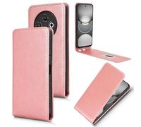 XFDSFDL® Cas de pour Tecno Spark 30C kl5 (6,67 Pouces) Verticale PU Cuir Housse Haut et Bas Ouvrir Étui avec Support Portefeuille Coque de Protection Or Rose