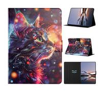 XFDSFDL® Étui pour Apple iPad 11th Gen A16 2025 (10,9 Pouces) PU Cuir Housse Flip Coque Chat Roux Motif avec Support Portefeuille Veille/Réveil Automatique Protection Cas 04