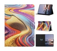 XFDSFDL® Étui pour Apple iPad 11th Gen A16 2025 (10,9 Pouces) PU Cuir Housse Flip Coque Poussière d'or Motif avec Support Portefeuille Veille/Réveil Automatique Protection Cas 01